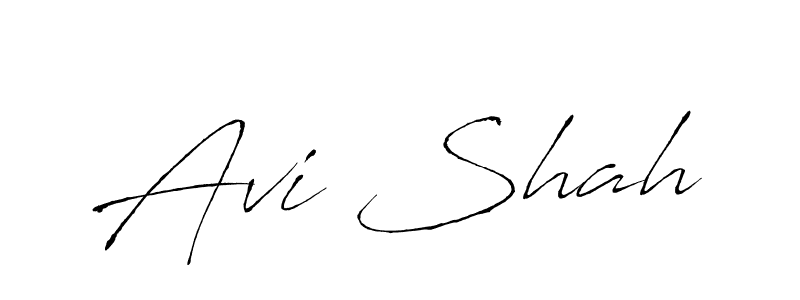 Make a beautiful signature design for name Avi Shah. With this signature (Antro_Vectra) style, you can create a handwritten signature for free. Avi Shah signature style 6 images and pictures png