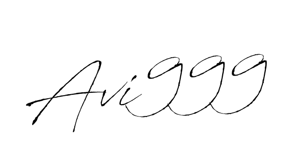 Make a beautiful signature design for name Avi999. With this signature (Antro_Vectra) style, you can create a handwritten signature for free. Avi999 signature style 6 images and pictures png