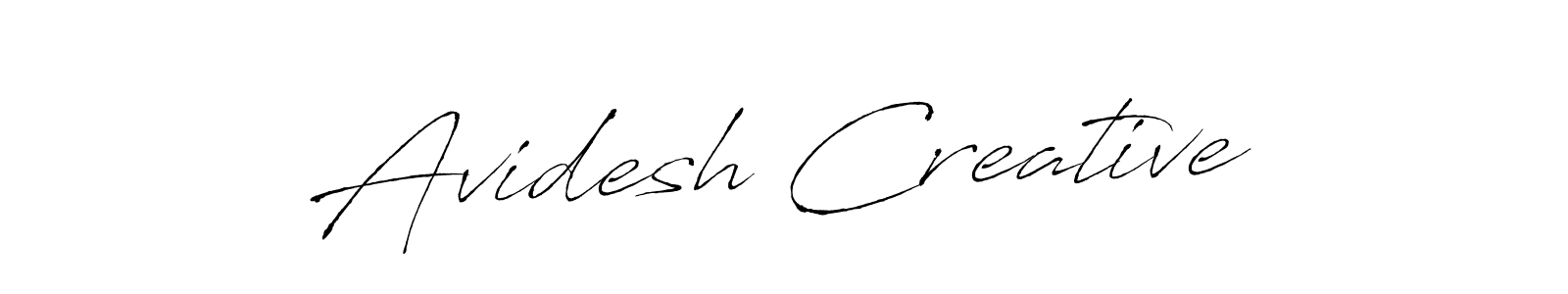 Use a signature maker to create a handwritten signature online. With this signature software, you can design (Antro_Vectra) your own signature for name Avidesh Creative. Avidesh Creative signature style 6 images and pictures png