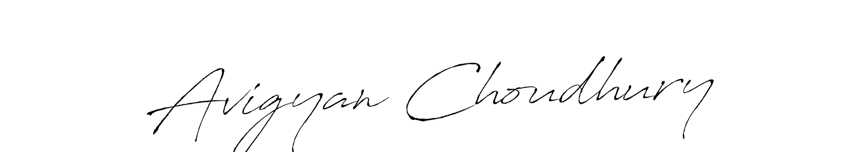 Avigyan Choudhury stylish signature style. Best Handwritten Sign (Antro_Vectra) for my name. Handwritten Signature Collection Ideas for my name Avigyan Choudhury. Avigyan Choudhury signature style 6 images and pictures png