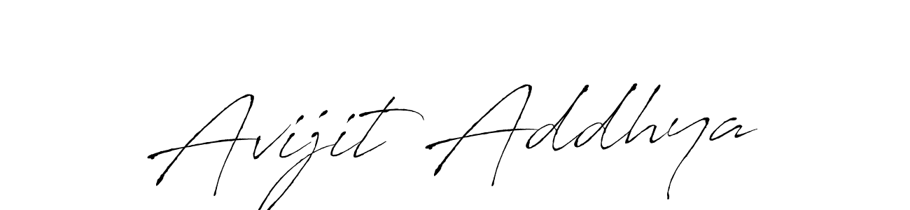 Avijit Addhya stylish signature style. Best Handwritten Sign (Antro_Vectra) for my name. Handwritten Signature Collection Ideas for my name Avijit Addhya. Avijit Addhya signature style 6 images and pictures png