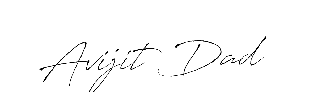 Avijit Dad stylish signature style. Best Handwritten Sign (Antro_Vectra) for my name. Handwritten Signature Collection Ideas for my name Avijit Dad. Avijit Dad signature style 6 images and pictures png