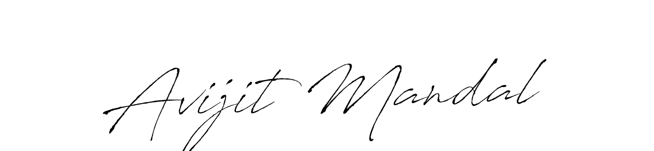 Avijit Mandal stylish signature style. Best Handwritten Sign (Antro_Vectra) for my name. Handwritten Signature Collection Ideas for my name Avijit Mandal. Avijit Mandal signature style 6 images and pictures png