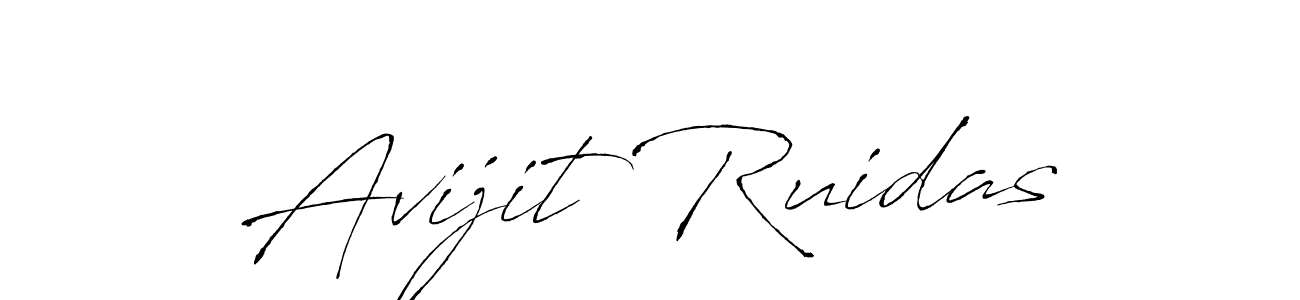 Also we have Avijit Ruidas name is the best signature style. Create professional handwritten signature collection using Antro_Vectra autograph style. Avijit Ruidas signature style 6 images and pictures png