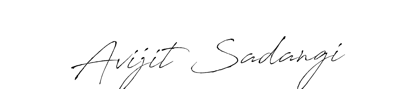 Create a beautiful signature design for name Avijit Sadangi. With this signature (Antro_Vectra) fonts, you can make a handwritten signature for free. Avijit Sadangi signature style 6 images and pictures png