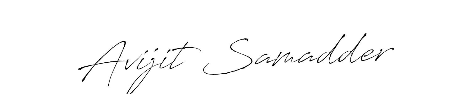Make a beautiful signature design for name Avijit Samadder. With this signature (Antro_Vectra) style, you can create a handwritten signature for free. Avijit Samadder signature style 6 images and pictures png