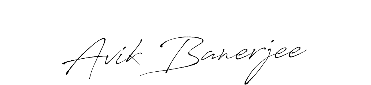 Also we have Avik Banerjee name is the best signature style. Create professional handwritten signature collection using Antro_Vectra autograph style. Avik Banerjee signature style 6 images and pictures png