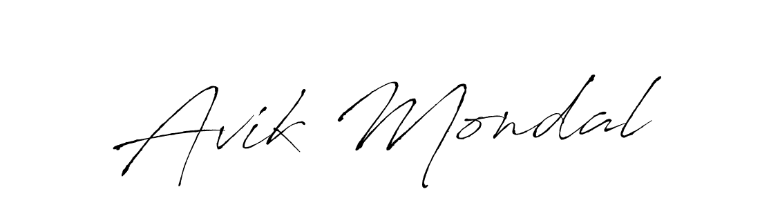 Antro_Vectra is a professional signature style that is perfect for those who want to add a touch of class to their signature. It is also a great choice for those who want to make their signature more unique. Get Avik Mondal name to fancy signature for free. Avik Mondal signature style 6 images and pictures png