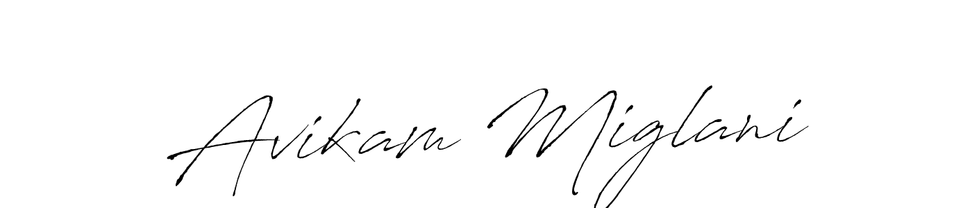You should practise on your own different ways (Antro_Vectra) to write your name (Avikam Miglani) in signature. don't let someone else do it for you. Avikam Miglani signature style 6 images and pictures png
