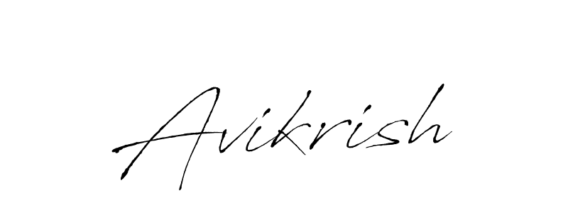 How to make Avikrish signature? Antro_Vectra is a professional autograph style. Create handwritten signature for Avikrish name. Avikrish signature style 6 images and pictures png