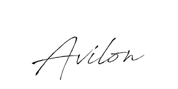 Design your own signature with our free online signature maker. With this signature software, you can create a handwritten (Antro_Vectra) signature for name Avilon. Avilon signature style 6 images and pictures png