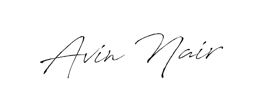Create a beautiful signature design for name Avin Nair. With this signature (Antro_Vectra) fonts, you can make a handwritten signature for free. Avin Nair signature style 6 images and pictures png