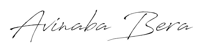 The Antro_Vectra handwriting style adds charm and authenticity to name Avinaba Bera. A wonderful choice for personal thank-you notes. Avinaba Bera signature style 6 images and pictures png