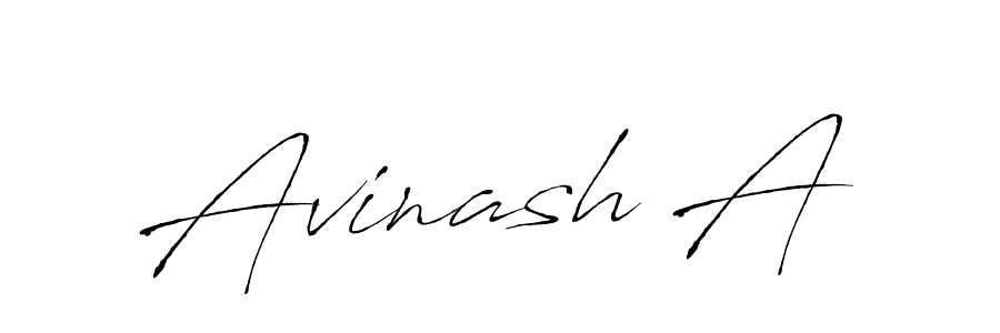 How to make Avinash A name signature. Use Antro_Vectra style for creating short signs online. This is the latest handwritten sign. Avinash A signature style 6 images and pictures png