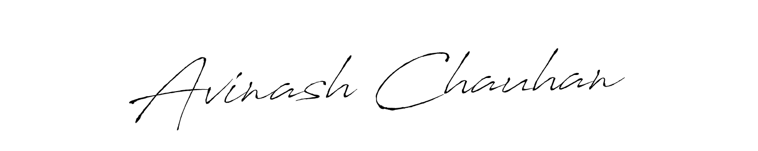 Make a beautiful signature design for name Avinash Chauhan. With this signature (Antro_Vectra) style, you can create a handwritten signature for free. Avinash Chauhan signature style 6 images and pictures png