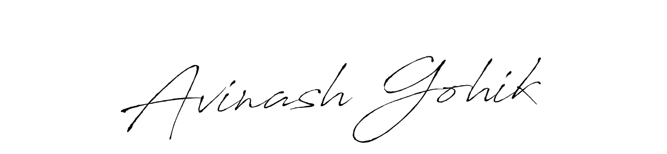 You should practise on your own different ways (Antro_Vectra) to write your name (Avinash Gohik) in signature. don't let someone else do it for you. Avinash Gohik signature style 6 images and pictures png