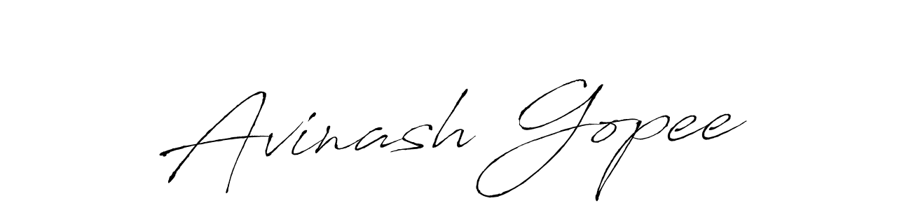 The best way (Antro_Vectra) to make a short signature is to pick only two or three words in your name. The name Avinash Gopee include a total of six letters. For converting this name. Avinash Gopee signature style 6 images and pictures png