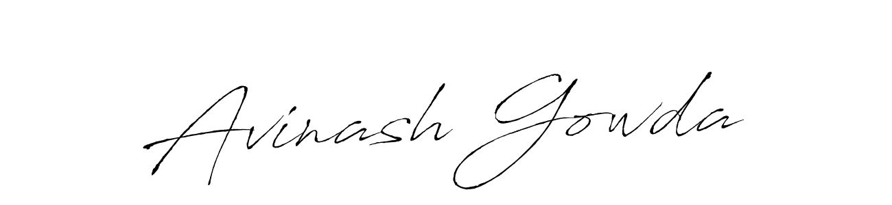 You should practise on your own different ways (Antro_Vectra) to write your name (Avinash Gowda) in signature. don't let someone else do it for you. Avinash Gowda signature style 6 images and pictures png