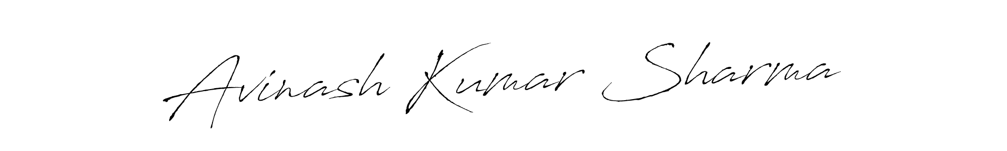 How to make Avinash Kumar Sharma name signature. Use Antro_Vectra style for creating short signs online. This is the latest handwritten sign. Avinash Kumar Sharma signature style 6 images and pictures png