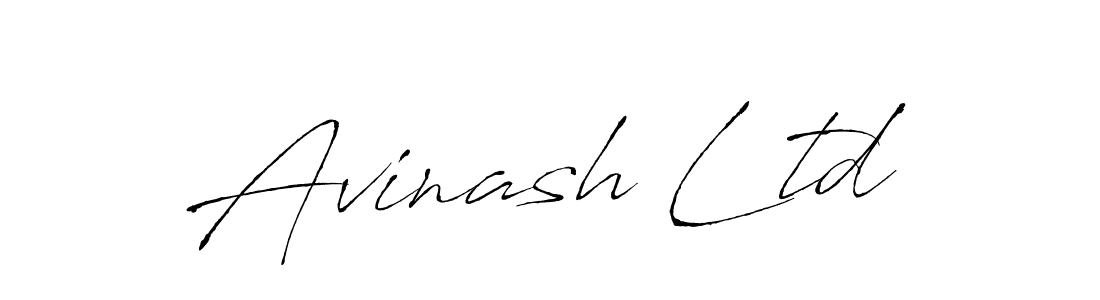 Use a signature maker to create a handwritten signature online. With this signature software, you can design (Antro_Vectra) your own signature for name Avinash Ltd. Avinash Ltd signature style 6 images and pictures png