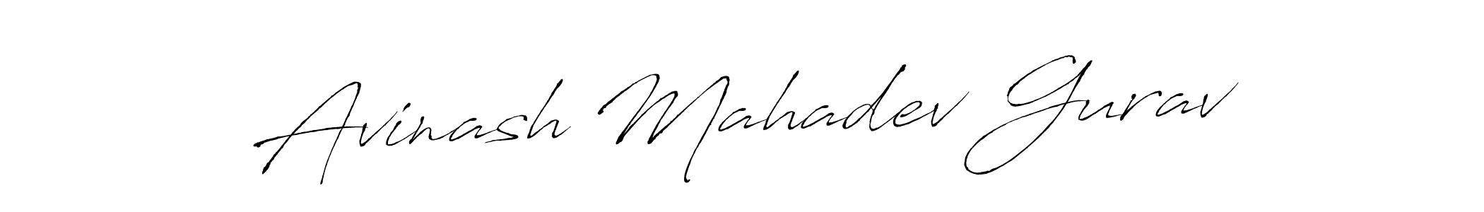 Design your own signature with our free online signature maker. With this signature software, you can create a handwritten (Antro_Vectra) signature for name Avinash Mahadev Gurav. Avinash Mahadev Gurav signature style 6 images and pictures png