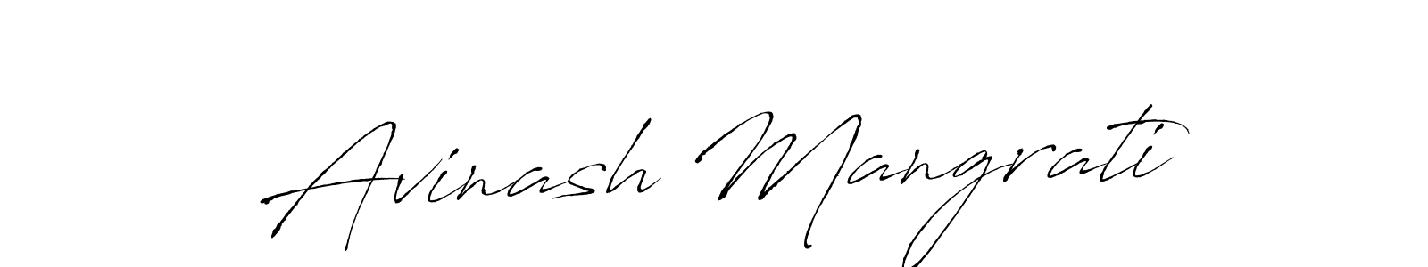 The best way (Antro_Vectra) to make a short signature is to pick only two or three words in your name. The name Avinash Mangrati include a total of six letters. For converting this name. Avinash Mangrati signature style 6 images and pictures png