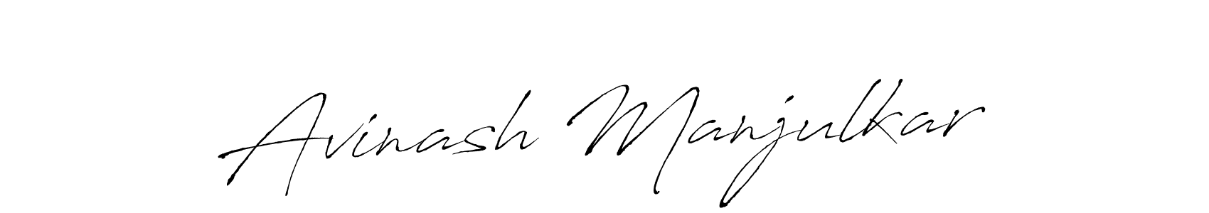 Create a beautiful signature design for name Avinash Manjulkar. With this signature (Antro_Vectra) fonts, you can make a handwritten signature for free. Avinash Manjulkar signature style 6 images and pictures png