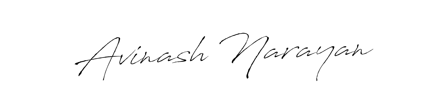 Make a beautiful signature design for name Avinash Narayan. With this signature (Antro_Vectra) style, you can create a handwritten signature for free. Avinash Narayan signature style 6 images and pictures png