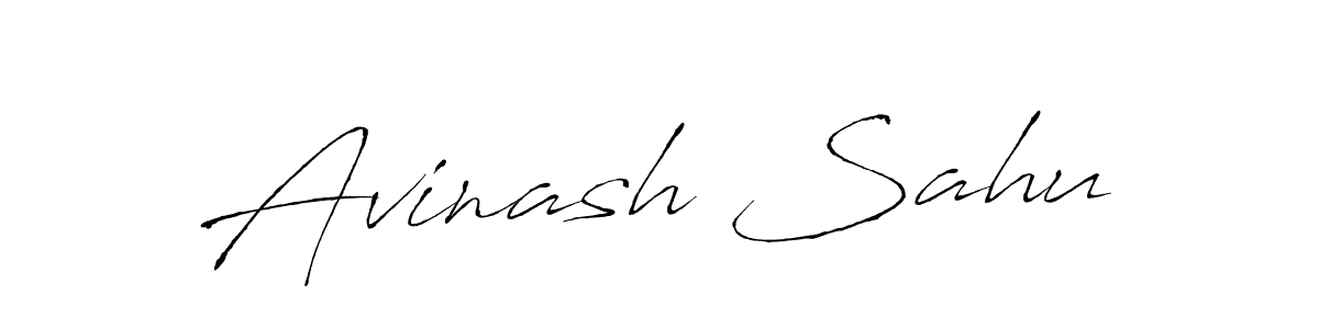 Design your own signature with our free online signature maker. With this signature software, you can create a handwritten (Antro_Vectra) signature for name Avinash Sahu. Avinash Sahu signature style 6 images and pictures png