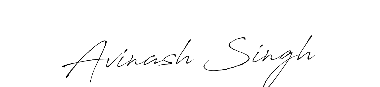 Create a beautiful signature design for name Avinash Singh. With this signature (Antro_Vectra) fonts, you can make a handwritten signature for free. Avinash Singh signature style 6 images and pictures png