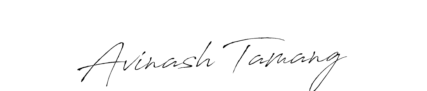 How to make Avinash Tamang name signature. Use Antro_Vectra style for creating short signs online. This is the latest handwritten sign. Avinash Tamang signature style 6 images and pictures png