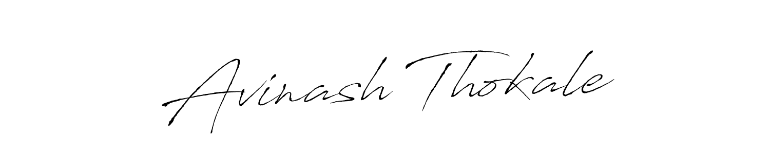 Avinash Thokale stylish signature style. Best Handwritten Sign (Antro_Vectra) for my name. Handwritten Signature Collection Ideas for my name Avinash Thokale. Avinash Thokale signature style 6 images and pictures png