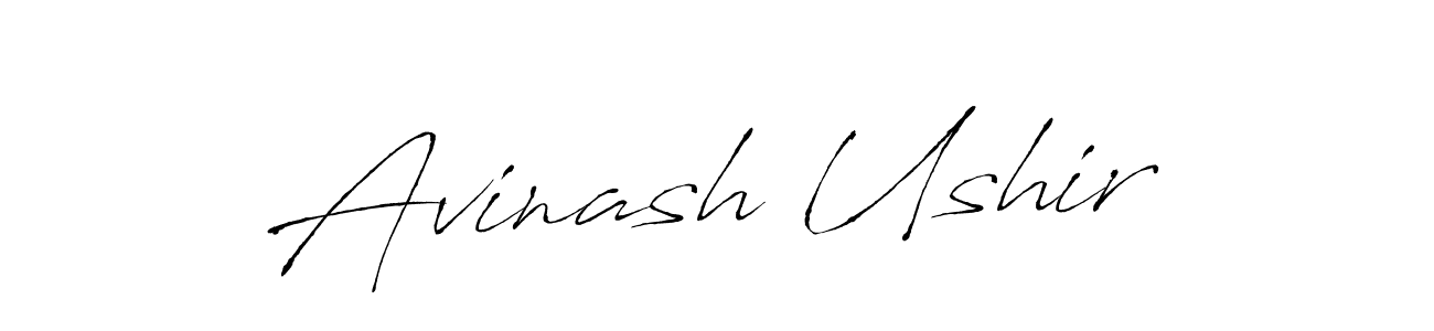 The best way (Antro_Vectra) to make a short signature is to pick only two or three words in your name. The name Avinash Ushir include a total of six letters. For converting this name. Avinash Ushir signature style 6 images and pictures png