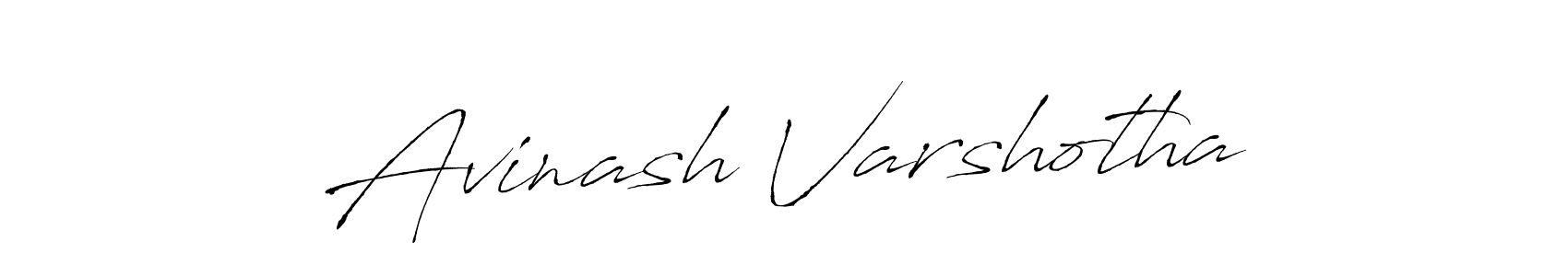 How to make Avinash Varshotha name signature. Use Antro_Vectra style for creating short signs online. This is the latest handwritten sign. Avinash Varshotha signature style 6 images and pictures png