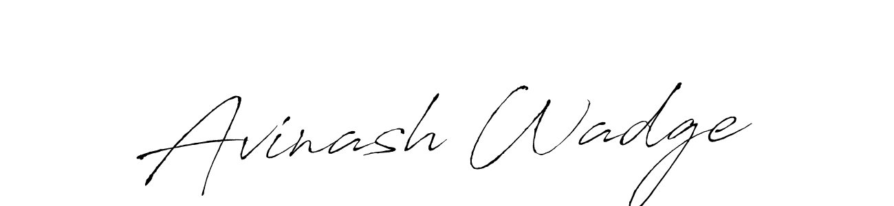Make a beautiful signature design for name Avinash Wadge. Use this online signature maker to create a handwritten signature for free. Avinash Wadge signature style 6 images and pictures png