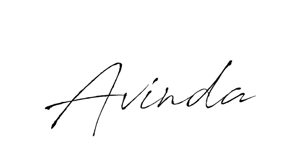 Use a signature maker to create a handwritten signature online. With this signature software, you can design (Antro_Vectra) your own signature for name Avinda. Avinda signature style 6 images and pictures png