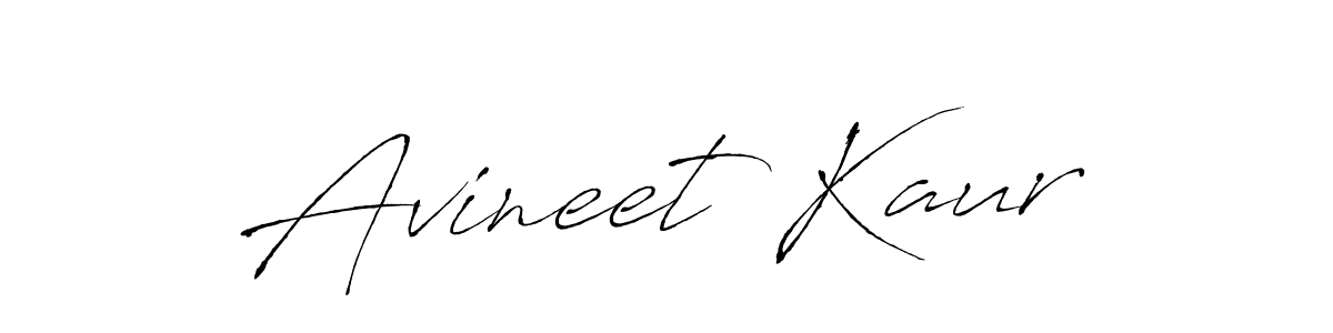 Avineet Kaur stylish signature style. Best Handwritten Sign (Antro_Vectra) for my name. Handwritten Signature Collection Ideas for my name Avineet Kaur. Avineet Kaur signature style 6 images and pictures png