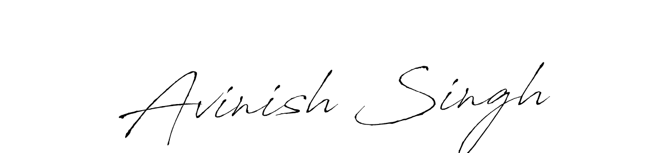 Design your own signature with our free online signature maker. With this signature software, you can create a handwritten (Antro_Vectra) signature for name Avinish Singh. Avinish Singh signature style 6 images and pictures png