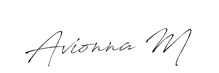 It looks lik you need a new signature style for name Avionna M. Design unique handwritten (Antro_Vectra) signature with our free signature maker in just a few clicks. Avionna M signature style 6 images and pictures png