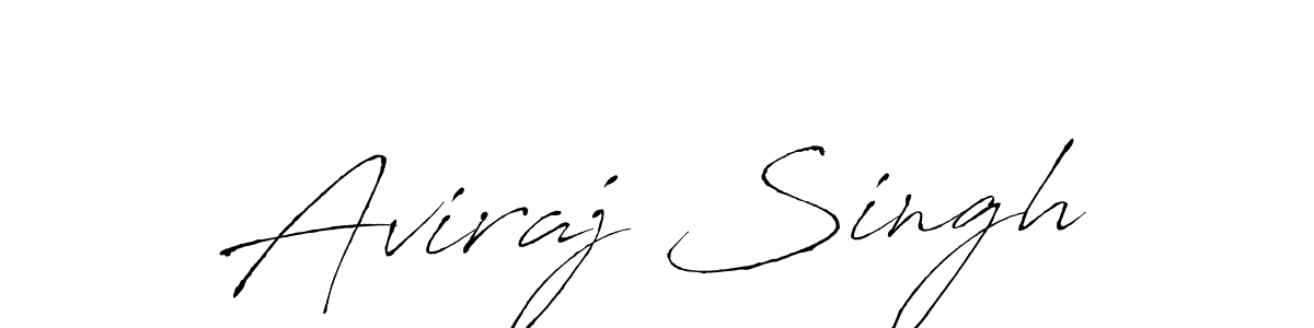 Design your own signature with our free online signature maker. With this signature software, you can create a handwritten (Antro_Vectra) signature for name Aviraj Singh. Aviraj Singh signature style 6 images and pictures png