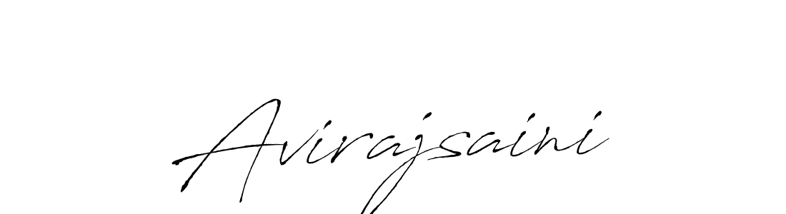 Create a beautiful signature design for name Avirajsaini. With this signature (Antro_Vectra) fonts, you can make a handwritten signature for free. Avirajsaini signature style 6 images and pictures png