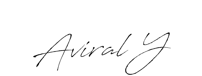 How to make Aviral Y signature? Antro_Vectra is a professional autograph style. Create handwritten signature for Aviral Y name. Aviral Y signature style 6 images and pictures png