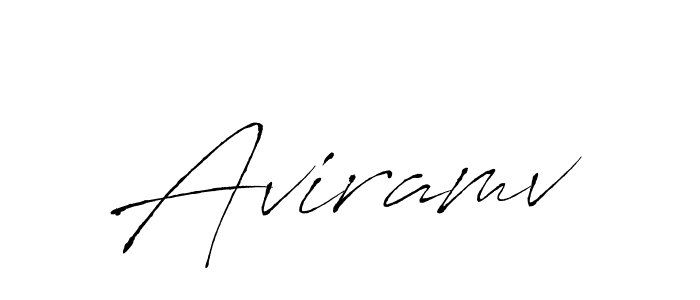 How to make Aviramv name signature. Use Antro_Vectra style for creating short signs online. This is the latest handwritten sign. Aviramv signature style 6 images and pictures png