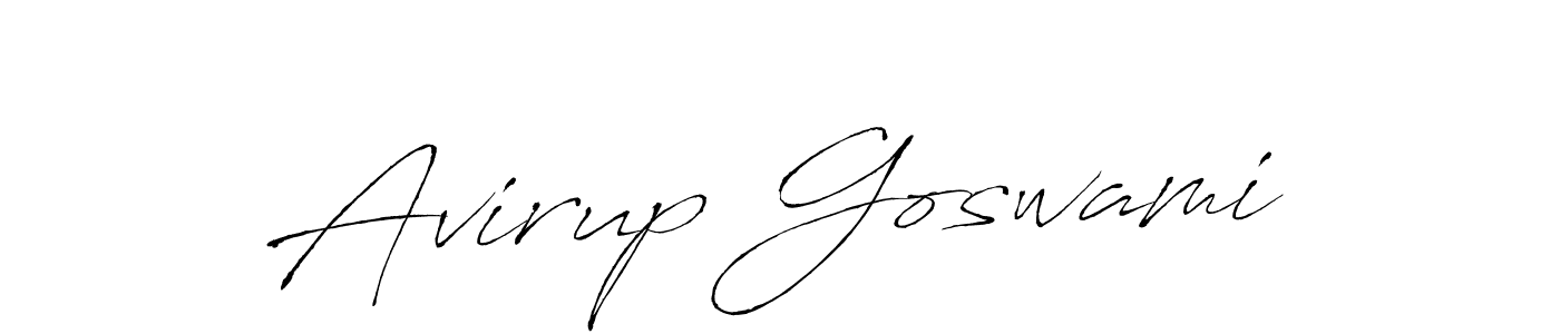 Antro_Vectra is a professional signature style that is perfect for those who want to add a touch of class to their signature. It is also a great choice for those who want to make their signature more unique. Get Avirup Goswami name to fancy signature for free. Avirup Goswami signature style 6 images and pictures png