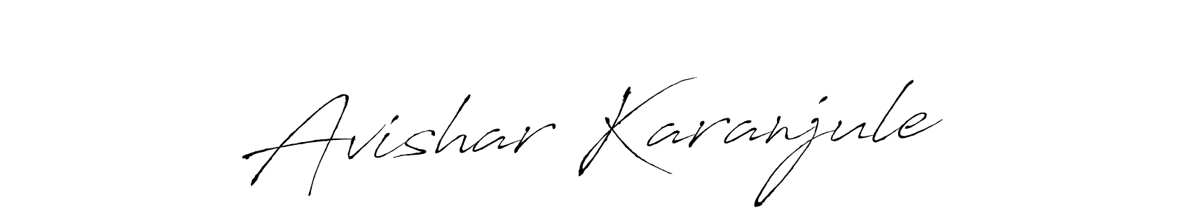 Also we have Avishar Karanjule name is the best signature style. Create professional handwritten signature collection using Antro_Vectra autograph style. Avishar Karanjule signature style 6 images and pictures png