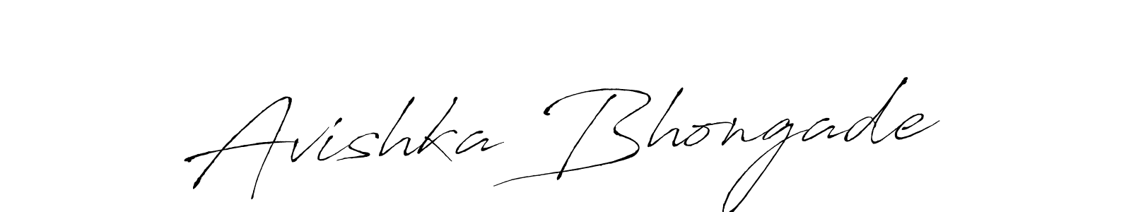 Make a beautiful signature design for name Avishka Bhongade. With this signature (Antro_Vectra) style, you can create a handwritten signature for free. Avishka Bhongade signature style 6 images and pictures png