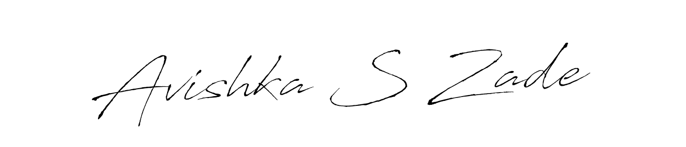 Make a beautiful signature design for name Avishka S Zade. With this signature (Antro_Vectra) style, you can create a handwritten signature for free. Avishka S Zade signature style 6 images and pictures png