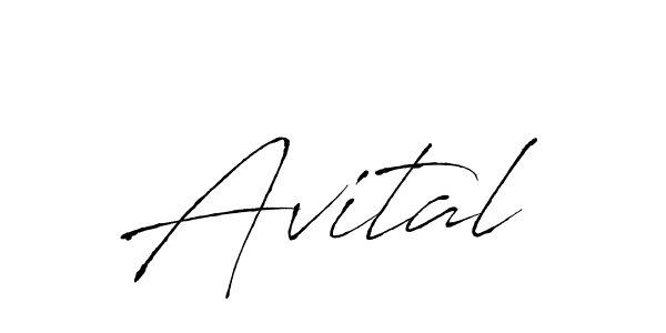 Use a signature maker to create a handwritten signature online. With this signature software, you can design (Antro_Vectra) your own signature for name Avital. Avital signature style 6 images and pictures png