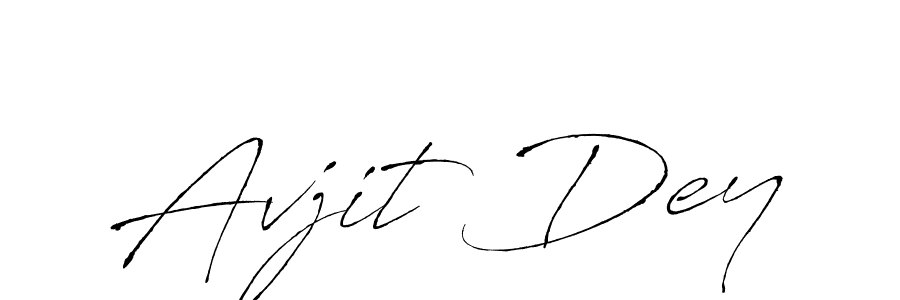 Design your own signature with our free online signature maker. With this signature software, you can create a handwritten (Antro_Vectra) signature for name Avjit Dey. Avjit Dey signature style 6 images and pictures png