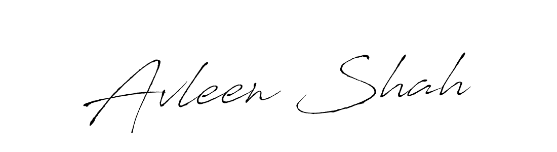 How to make Avleen Shah name signature. Use Antro_Vectra style for creating short signs online. This is the latest handwritten sign. Avleen Shah signature style 6 images and pictures png